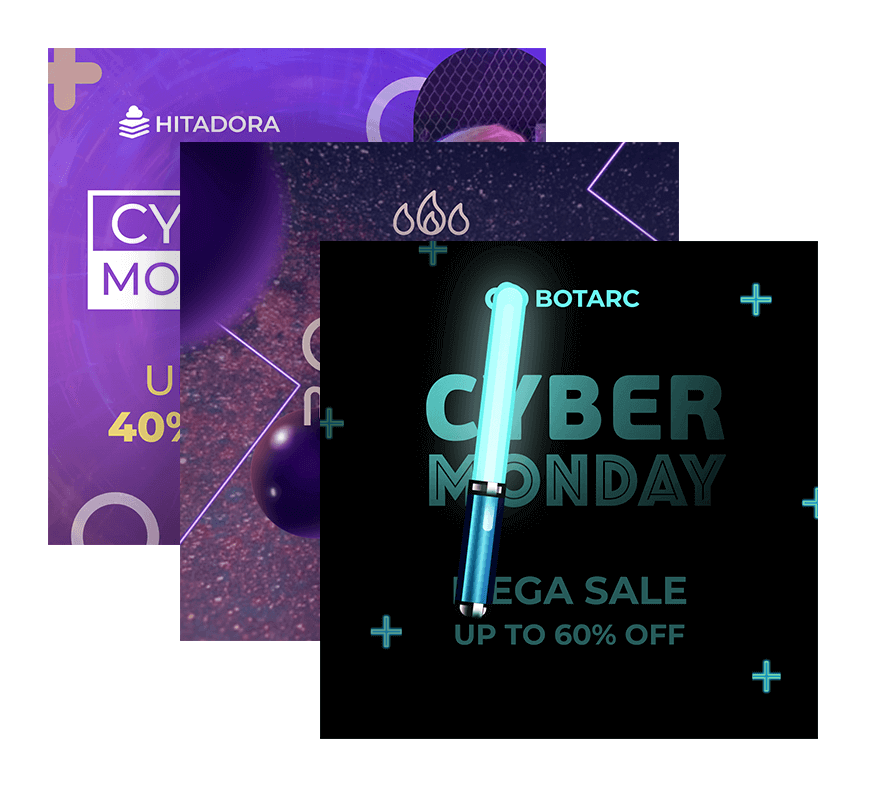 Cyber Monday Social Media Banner Vorlagen