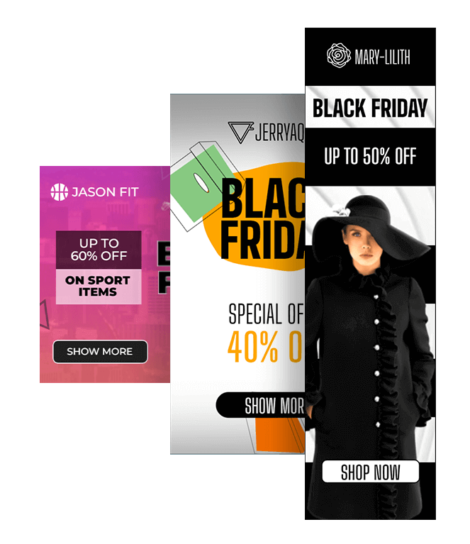 Безплатні шаблони банерів на Black Friday