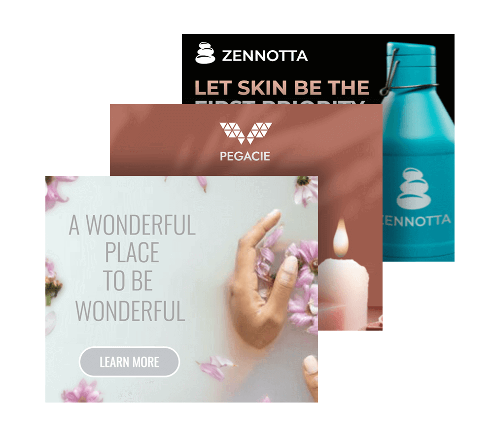 Animated cosmetic banner templates