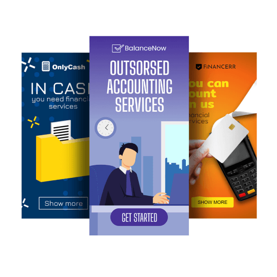 Рекламні шаблони для фінансових організацій