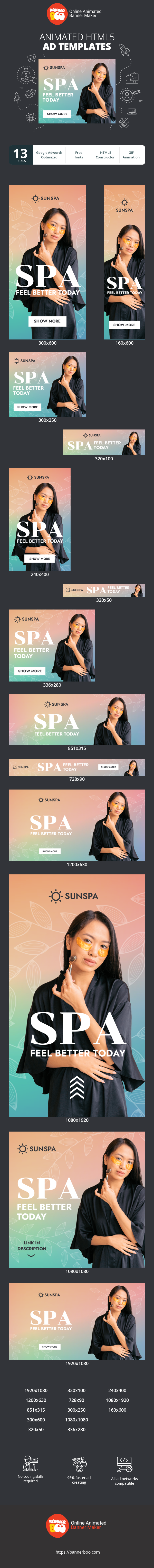 Banner ad template — Spa — Feel Better Today
