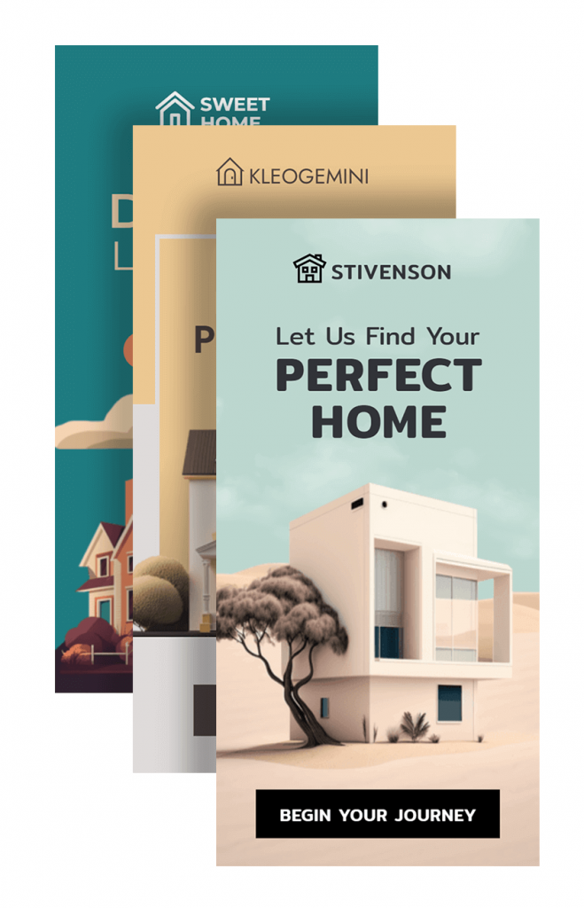 HTML5 Immobilien Banner Vorlagen