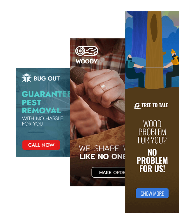 Construction banner template design