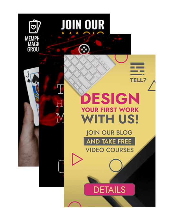 Banner template design for lifestyle blogs