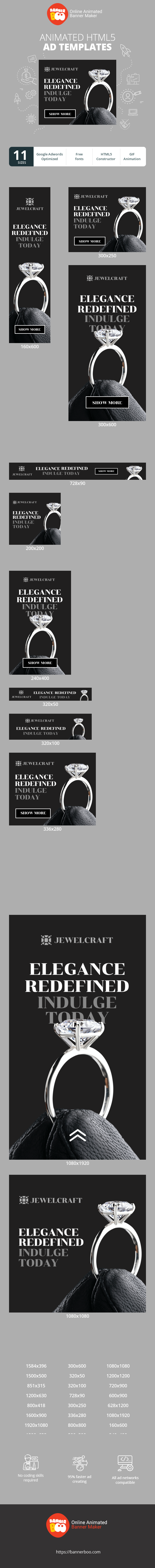 Szablon reklamy banerowej — Eleganz neu definiert Gönnen Sie sich heute — Schmuck