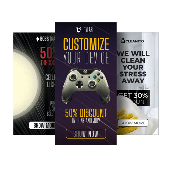 Безкоштовні рекламні шаблони для різних видів бізнесу