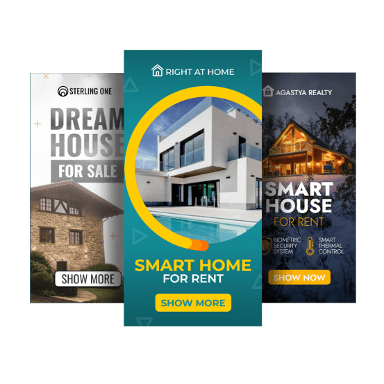 Рекламні шаблони для продажів та оренди нерухомості 