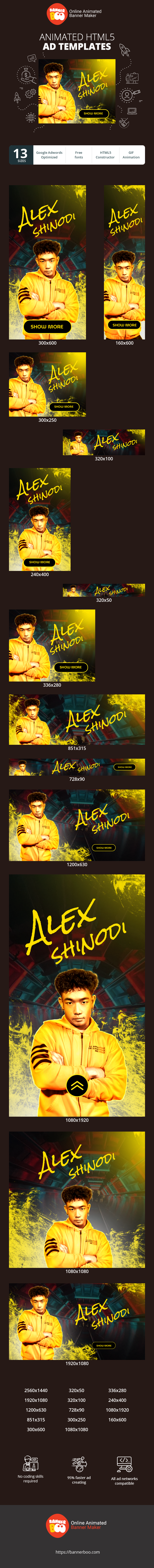 Banner ad template — Alex Shinodi — Cybersport Analytics