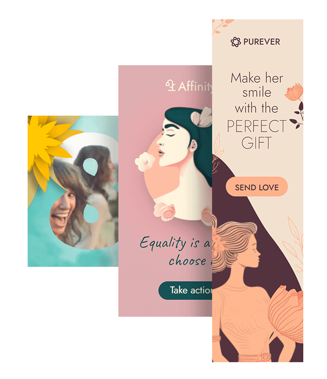 Free banner templates for Women's Day 