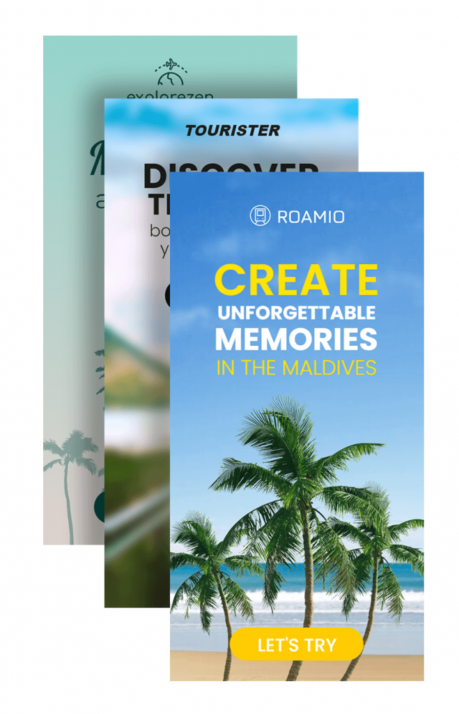 HTML5 travel banner templates