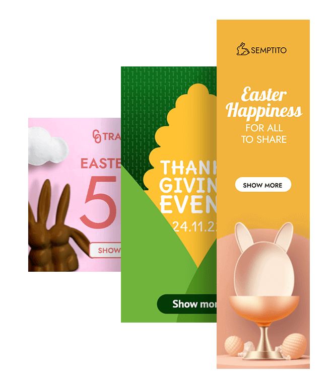 A variety of free banner templates 