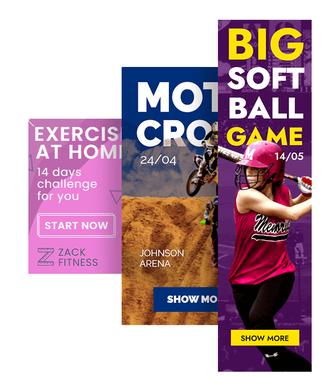 Kostenlose Sport Banner Vorlagen