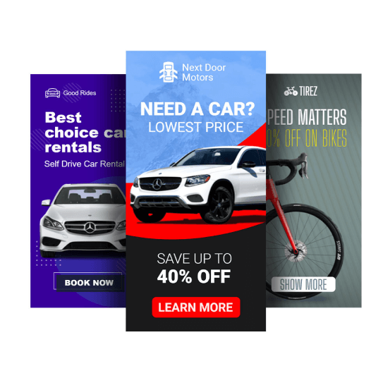 Рекламні шаблони для транспорту та перевезень