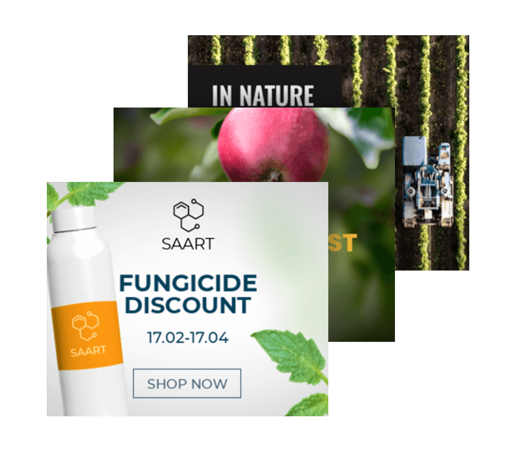 Animated banner templates for agro-industry