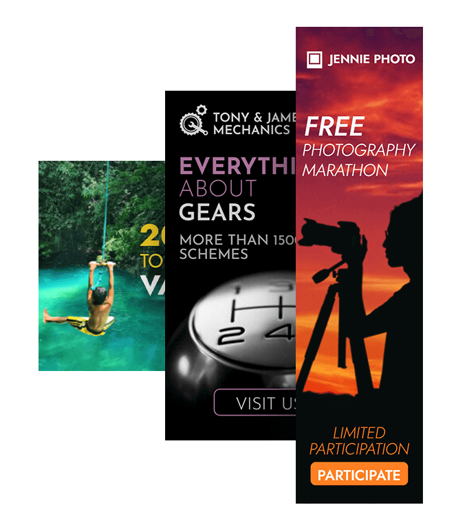 Szablony banerów blogów w mediach społecznościowych i blogów dotyczących stylu życia