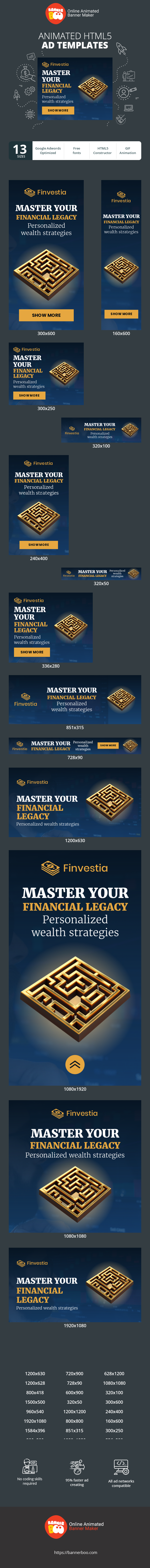 Szablon reklamy banerowej — Master Your Financial Legacy — Personalized  Wealth Strategies