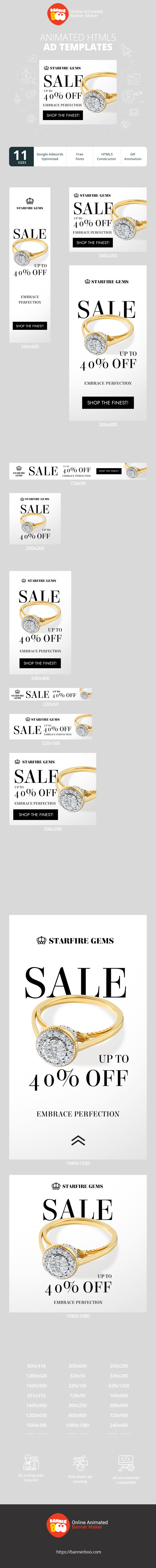 Szablon reklamy banerowej — Verkauf bis zu 40 % Rabatt auf Embrance Perfection — Schmuck