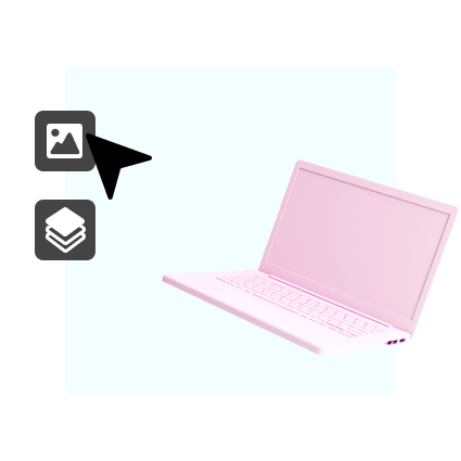 The possibility to work in an online builder with templates