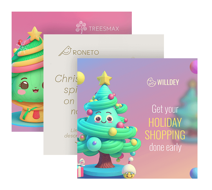 Christmas social media banner templates