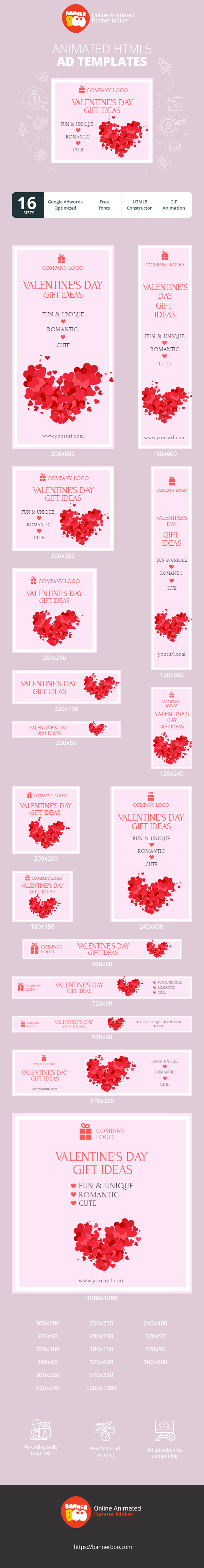 Banner ad template — Valentine’s Day Gift Ideas