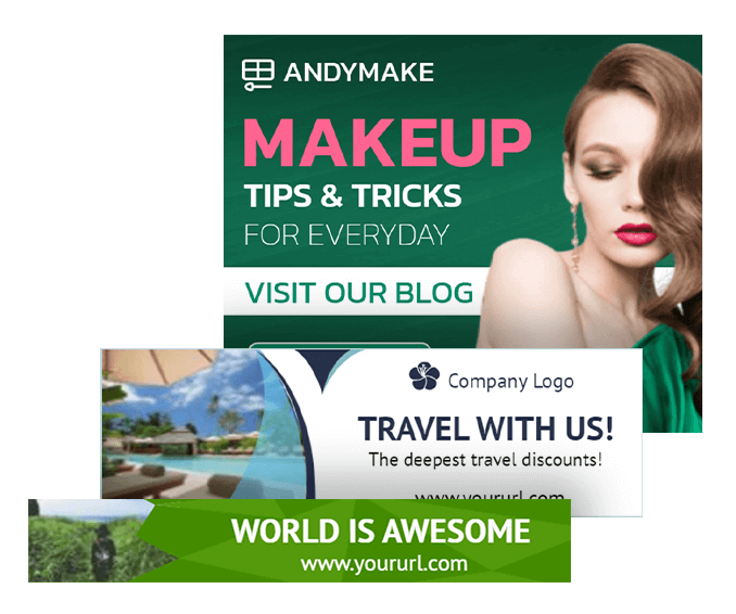 Blog banner templates in HTML5