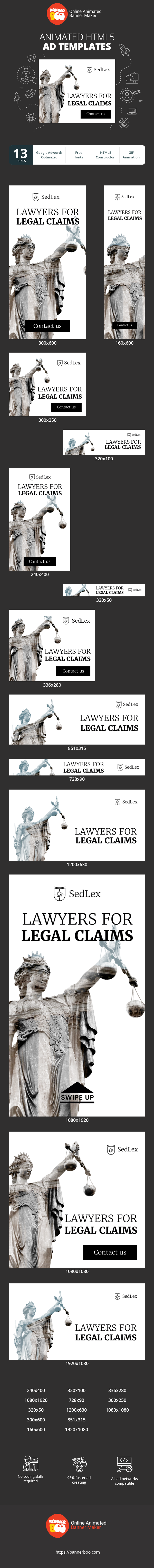Szablon reklamy banerowej — Prawnicy — Do Roszczeń Prawnych
