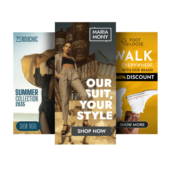 Рекламні шаблони для індустрії моди 