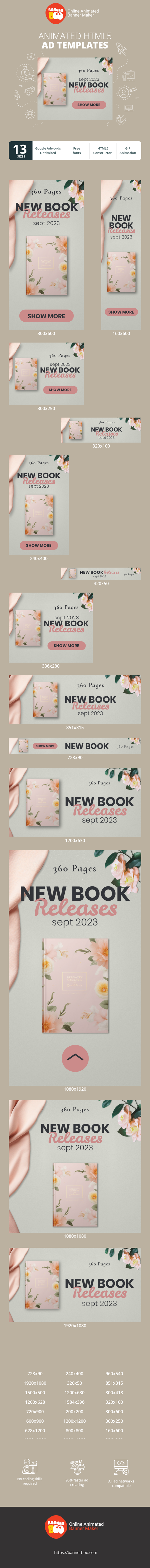 Szablon reklamy banerowej — Neue Bucherscheinungen — Sept 2023