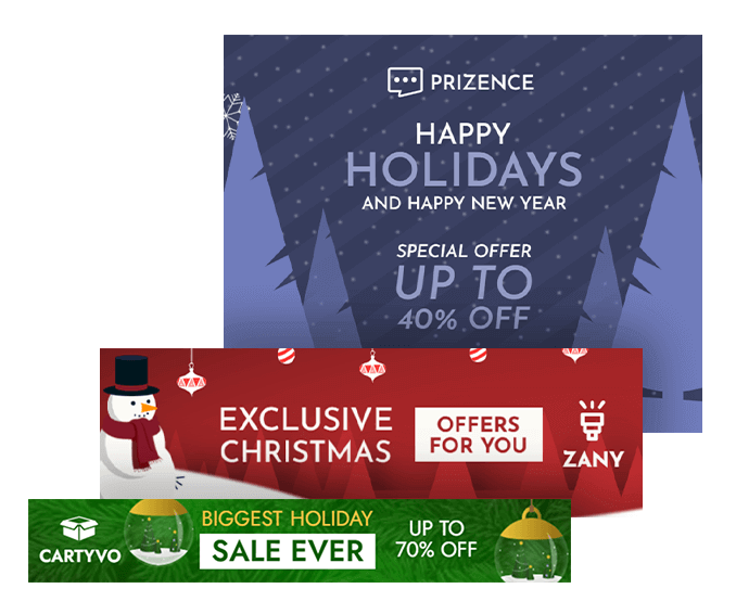 Christmas GIF banner templates