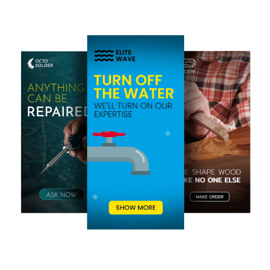 Рекламні шаблони для індустрії будівництва