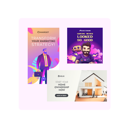 The ability to adapt one's own banner design to different advertising channels