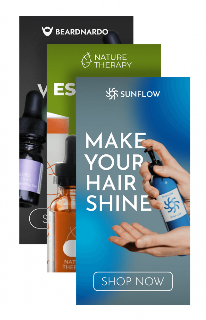 Шаблони банерів косметики та краси HTML5