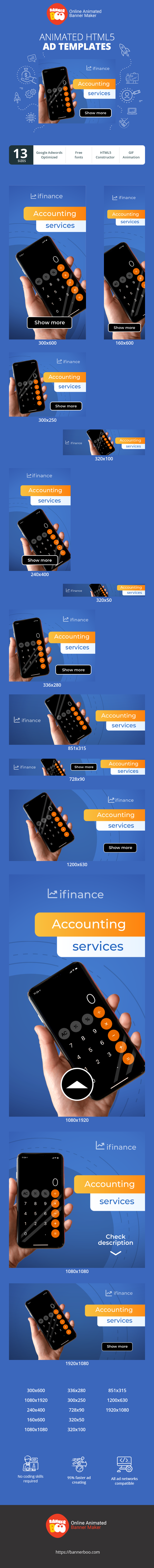 Banner ad template — Accounting Services — Qualified Experts