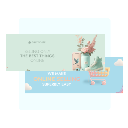 Banner für Blogs und Landing Pages