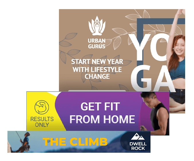 Banner templates in GIF format