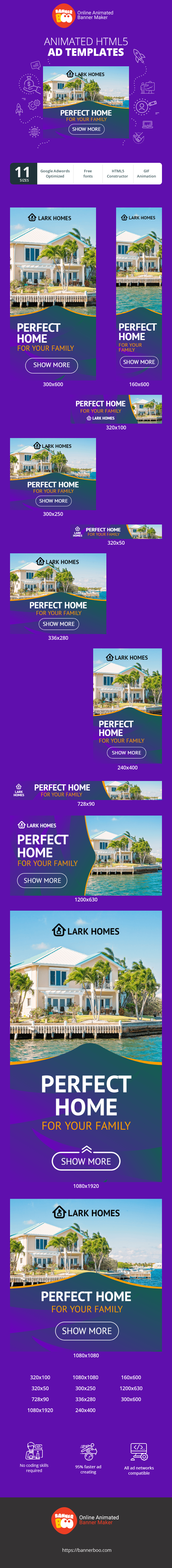 Szablon reklamy banerowej — Perfektes Zuhause — Für Ihre Familie
