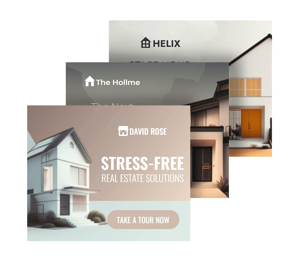 Animated real estate banner templates