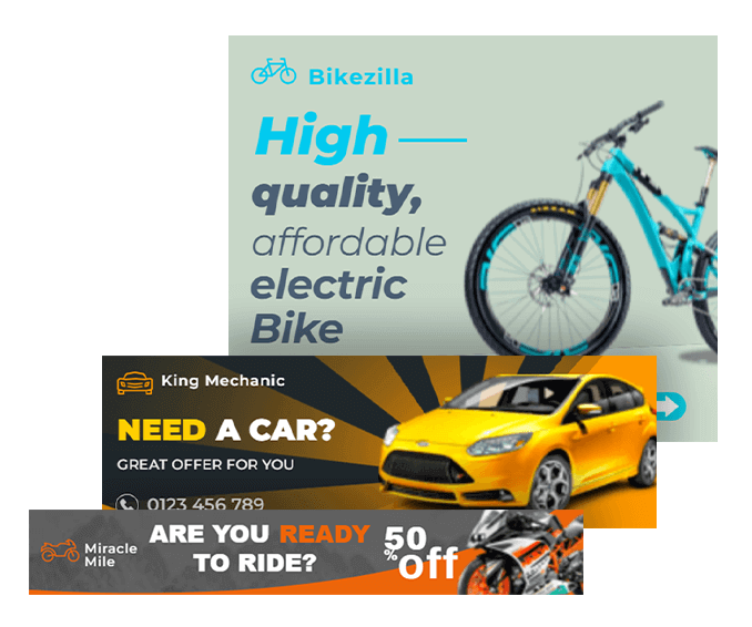 Transportation and Automotive GIF Banner Templates 