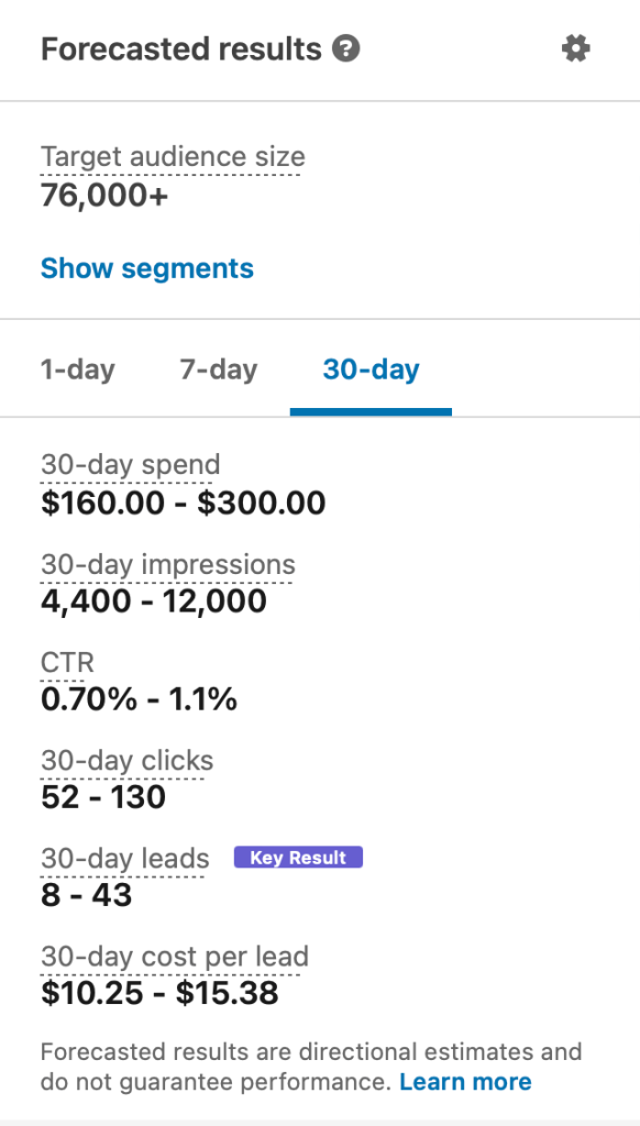 linkedin indicators