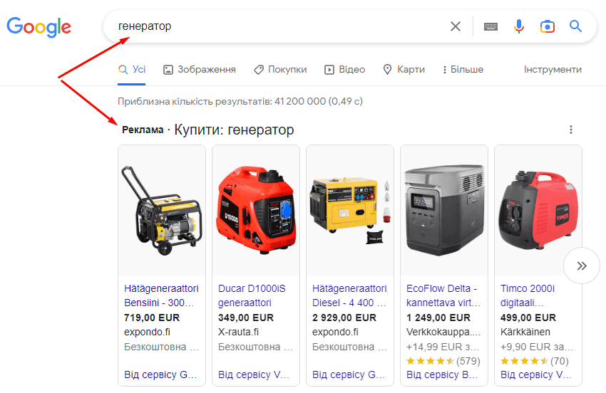 продуктова реклама