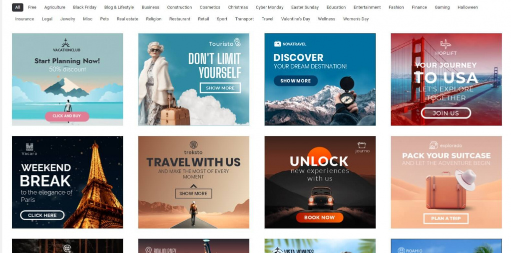 bannerboo category templates bannerboo category templates