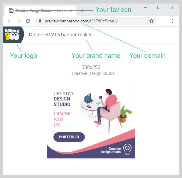 BannerBoo Branded Share Link BannerBoo Branded Share Link