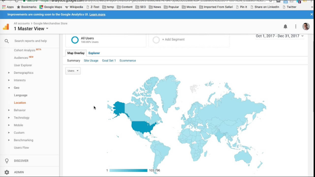 lokalizacja użytkowników Google Analytics