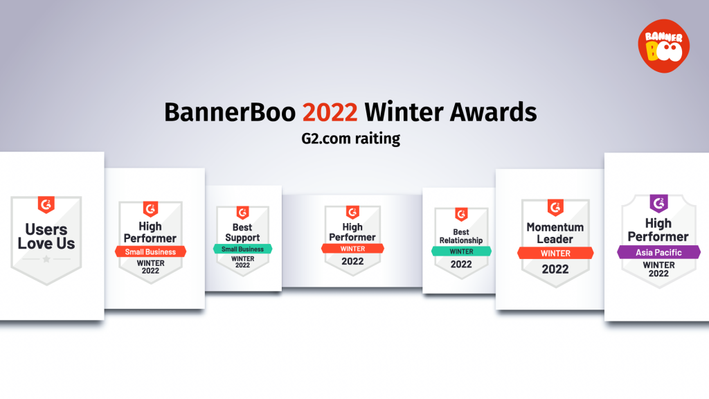 BannerBoo winter awards 2022 BannerBoo winter awards 2022