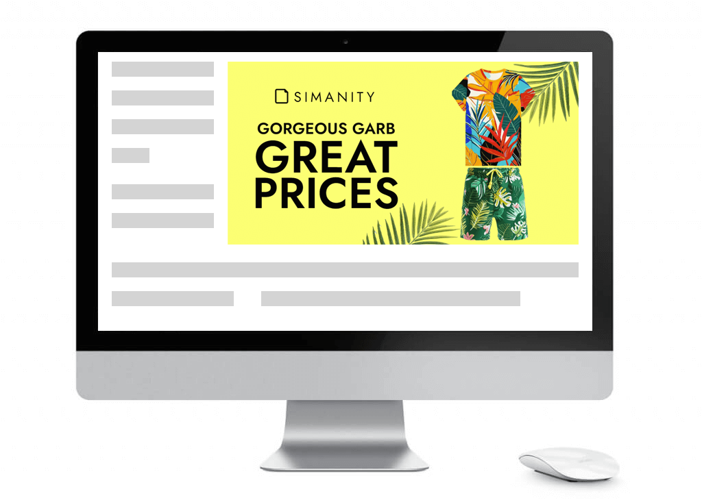 banner on the site