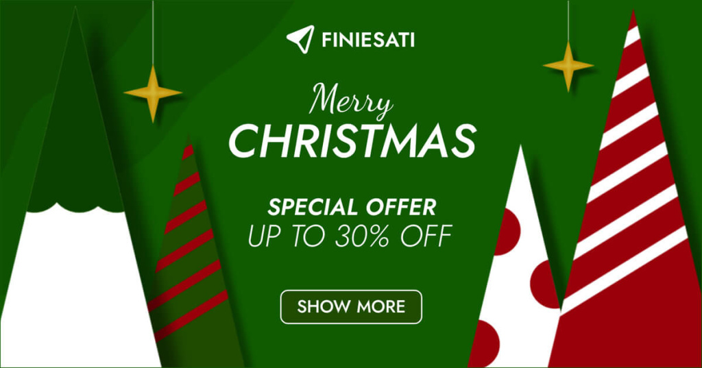 bannerboo christmas banner template with classic elements